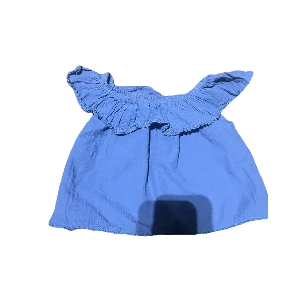 Ralph Lauren‎ Little Girls and Girls Chambray Top, Blue, Toddler 3t $40